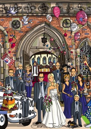 Wedding at Christchurch, Stone, Staffs